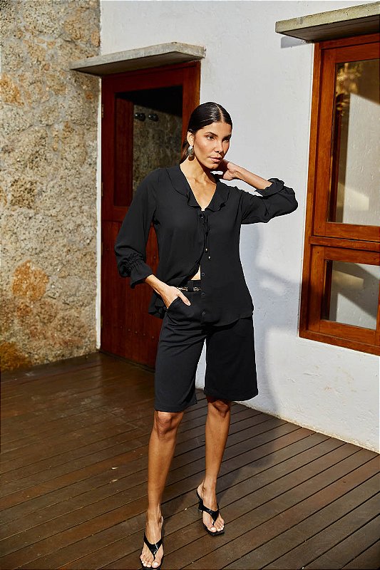 BERMUDA ALFAIATARIA PREGAS