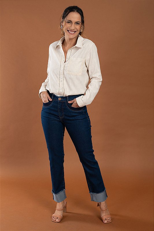 CALCA RETA BARRA VIRADA